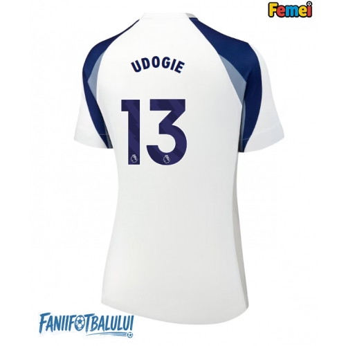 Tottenham Hotspur Destiny Udogie #13 Tricou Fotbal Replică 2025-26 Femei Acasa Tottenham Hotspur Destiny Udogie #13 Tricou Fotbal Replică 2025-26 Femei Acasa
